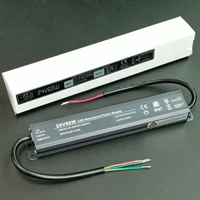 Bild av Alinana alimentatore di rete da 24 V, driver LED 60 W, IP67, impermeabile, trasformatore 230 V A universale per lampade LED, tensione costante Vdc 0 2,5