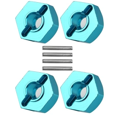 Bild av Hjulhexadapter, 4 delar metall 7 mm till 12 hjulhexadapter för RC reservdel uppgraderingsdelar