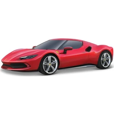 Bild av BBURAGO Ferrari 296 GTB R&amp;P Realistisk bilmodell i skala 1:43, officiellt licensierad av Ferrari, rekommenderad ålder 3+ år