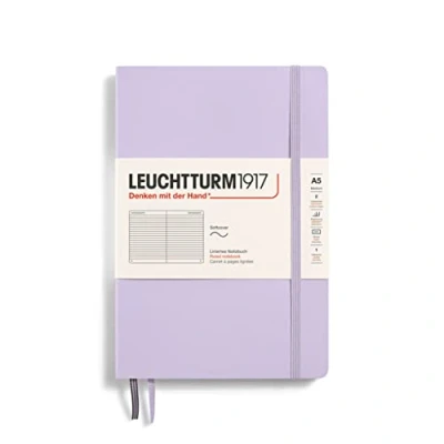 Bild av LEUCHTTURM1917 365498 Notebook Medium (A5), Softcover, 123 numrerade sidor, lila, linjerad