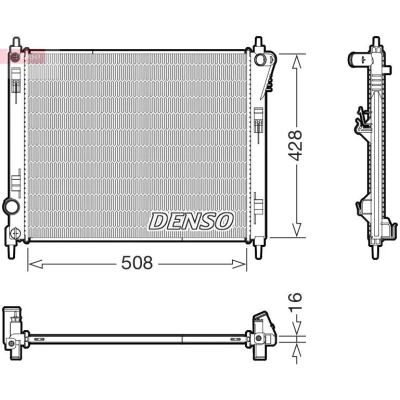 Bild av Kylare, motorkylning Denso DRM46075