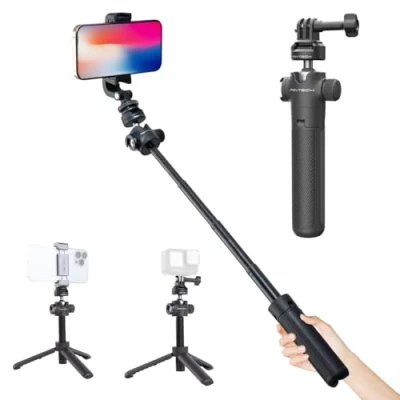 Bild av PGYTECH CapLock förlängningsstativ ministativ för Osmo Action 5 Pro/4/3/2/Pocket 3/2, Selfie Stick Tripod Gopro 13/12/11/10/9, Insta360 Ace Pro 2/X3, XiaoYi/Feiyu actionkamera