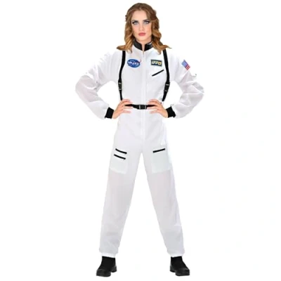 Bild av W WIDMANN Kostym astronautin, rymdsdräkt, vit, overall, rymd, flicka, rymdchaufför, karnevalkostymer
