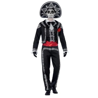 Bild av Day of the Dead Seor Bones Costume (S)