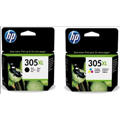 Bild av HP 305XL multipack svart + färgbläck (3YM62AE 3YM63AE) DeskJet 2700, 2720, Plus 4120, Envy 6020, Pro 6420