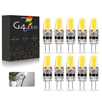 Bild av G4 LED lampor, AC/DC 12 24V 3W Dimbara Bulb Kallvitt 6000K 270LM, ersättning för 20W 30W halogenlampor, inget flimmer, 10 st