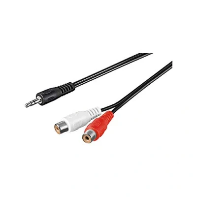 Bild av Goobay 1,5 m 2 x RCA koppling till 3,5 mm stereojack
