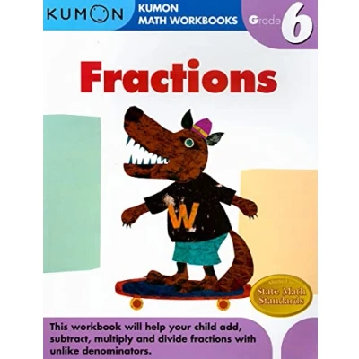 Bild av Grade 6 Fractions (Kumon Math Workbooks)