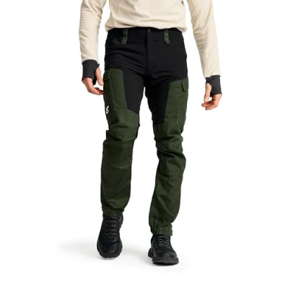 Bild av RevolutionRace Herr GP Pants, Slitstarka Friluftsbyxor för alla Utomhusaktiviteter, Forest Green, M