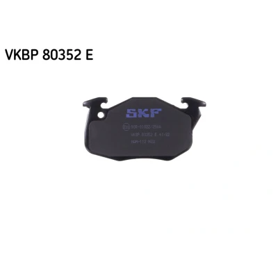 Bild av SKF VKBP 80352 E Jeu de plaquettes frein contact signal d&#039;usure inclus
