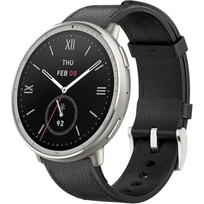 Bild av Amazfit Active 2 Round NFC 44mm Black Leather