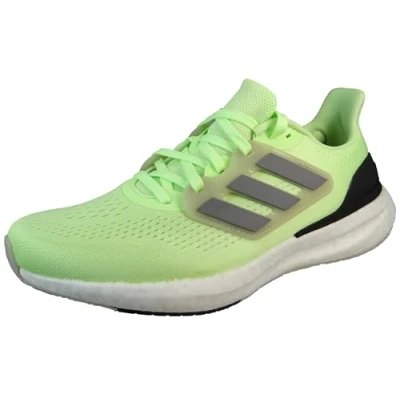Bild av adidas För Män Pureboost 23 Shoes, green spark/iron met/putty grey, 36 2/3 EU