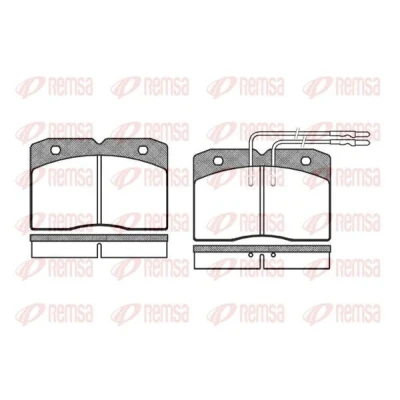 Bild av REMSA 0211.04 Jeu de plaquettes frein Essieu avant contact signal d&#039;usure inclus IVECO: DAILY 1, 2 Kasten/Kombi, 1 Kasten/Kombi