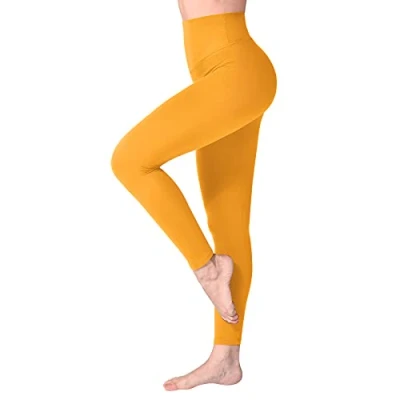 Bild av SINOPHANT Hög midja Leggings för kvinnor, Smörig Mjuk Elastisk Ogenomskinlig Tummy Control Leggings, Plus Size Workout Gym Yoga Stretchiga Byxor