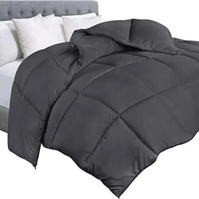 Bild av Utopia Bedding quiltat täcke med hörnflikar alternativ (king size, grå)
