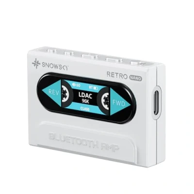 Bild av FiiO/Snowsky Retro Nano Bluetooth USB DAC AMP med LDAC, aptX Adaptive, LL (3,5 mm obalanserad och 4,4 balanserad utgång) (vit)