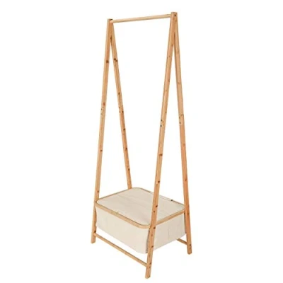 Bild av Lumaland Klädställ i bambu 159 x 60 45 cm beige