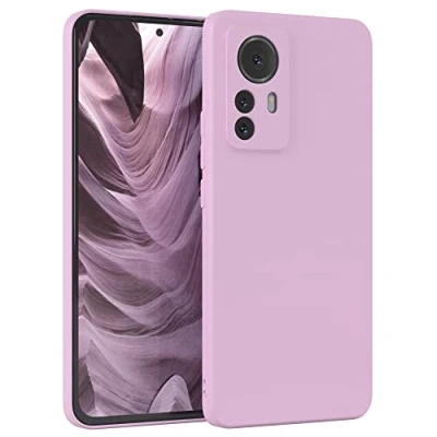 Bild av EAZY CASE Silikonfodral för Xiaomi 12 Pro Mjukt stötsäkert mobilskal skyddsfodral med kameraskydd Tunt Premium TPU Telefonstötfångare i Ljuslila