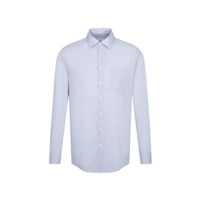 Bild av Seidensticker Business krage klassisk skjorta långärmad herr, Blå Blau (Hellblau 48), 4XL (Taille Fabricant: 49 cm)