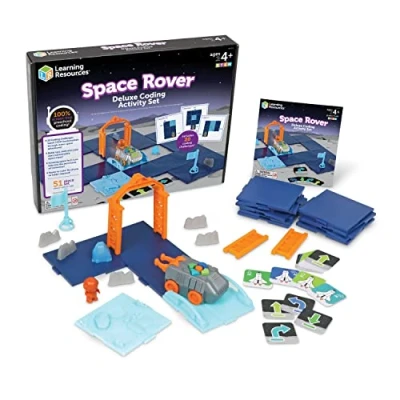 Bild av Learning Resources Space Rover Deluxe kodningsaktivitetsset, kodningsleksaker, STEM för barn, leksaker, leksaker klassrummet, rymdleksaker, astronautleksaker, 4+