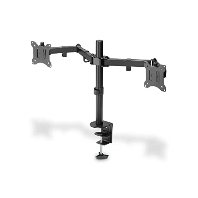 Bild av DIGITUS Skärmhållare Skrivbordsklämma 2 skärmar Upp till 32 tum 3X 8 kg VESA 75x75, 100x100 Svart