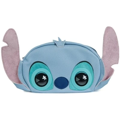 Bild av Handväska husdjur, Disney Stitch interaktiv husdjursleksak och axelväska med över 30 ljud reaktioner, Cross Body väska, barnleksaker för flickor