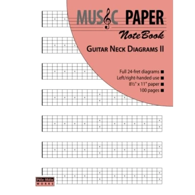 Bild av MUSIC PAPER NoteBook Guitar Neck Diagrams II