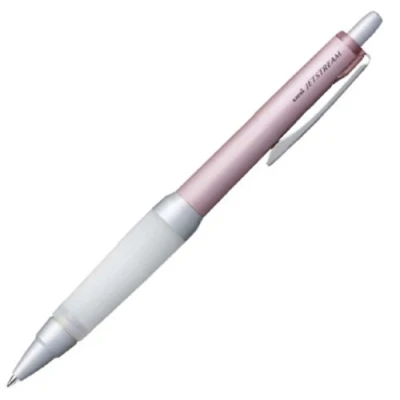 Bild av Uni Alpha Gel Jetstream 0,7 mm kulspetspenna, rosa kropp, svart bläck (SXN100071P13)