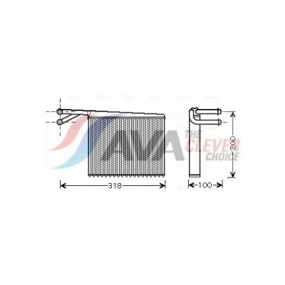 Bild av Värmeväxlare AVA QUALITY COOLING MSA6372