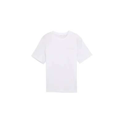 Bild av TOM TAILOR basic herr t shirt med litet logotyptryck, 20000 vit, XL