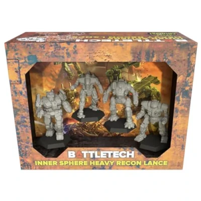 Bild av Catalyst Game Labs BattleTech Miniatures Inner Heavy Recon Lance Expansion Miniature Ages 14+ Spel på engelska