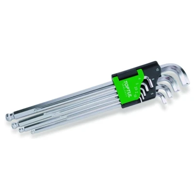 Bild av TOPTUL GAAL0922 Ensemble de tournevis coudés HEX: 1.5, 2, 2.5, 3 , 4, 5, 6, 8, 10mm 9