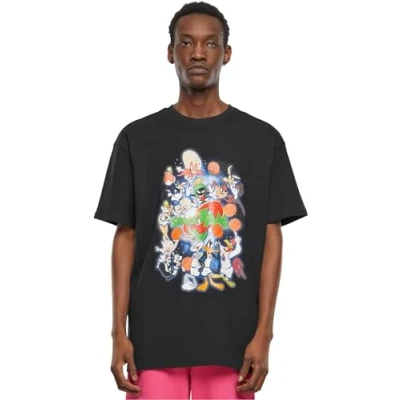 Bild av Upscale by Mister Tee Space JAM Teamwork Tshirt med print, Storlek: Small, Black