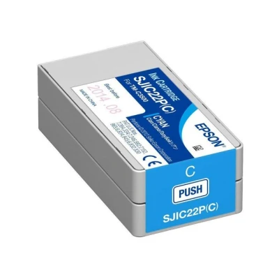 Bild av Epson SJIC22P(C) Cyan Ink Bläckpatron Blå
