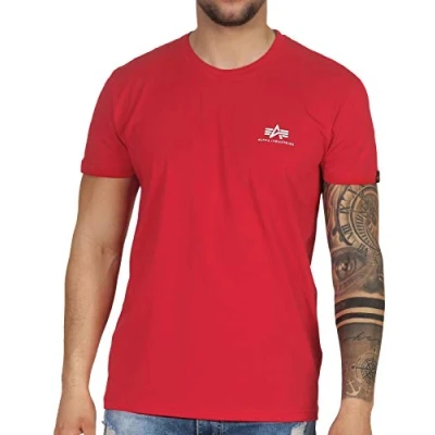 Bild av Alpha Industries Small LOGO Tshirt bas, Storlek: XS, Red