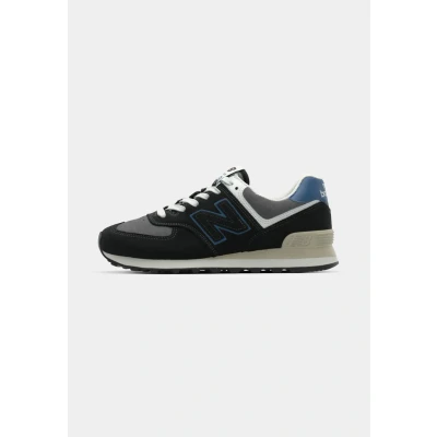 Bild av New Balance U574 Unisex Sneakers, Storlek: 40.5, Black Skinn/syntet