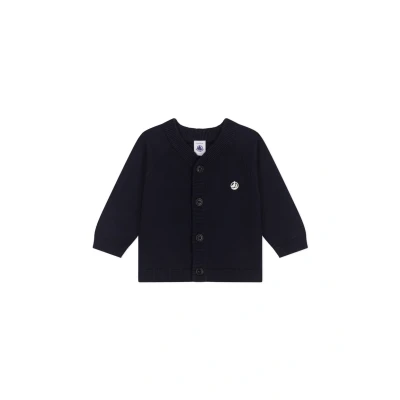 Bild av Petit Bateau kofta för pojkar, blå, 12 månader