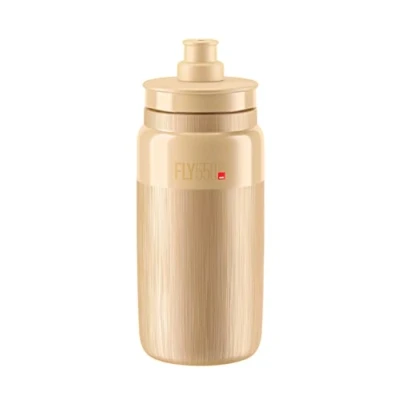 Bild av Elite Fly 550 ml vattenflaska, beige med Tex grepp ultralätt och ergonomisk för cyklist