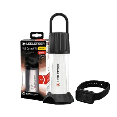 Bild av Ledlenser ML6 Connect Warm Light LED lykta, uppladdningsbar med batteri, 750 lumen, bländfri (patenterad), Bluetooth fjärrkontroll, upp till 180 timmars drifttid, powerbank, magnet, utomhus, camping