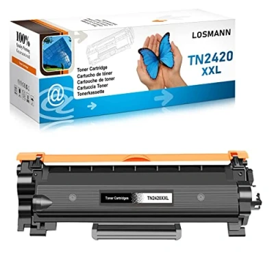 Bild av LOSMANN XXL toner (6 000 sidor) kompatibel med Brother TN2420 TN2410 för MFC L2710DW L2710DN L2750DW DCP L2530DW L2510D L2550DN HL L2350DW L2310D L2370DN (1 svart)