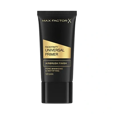 Bild av Max Factor Facefinity Universal Primer, pormattifierande och minimera, långvarig, Airbrush finish, ultralätt, silkeslen formel, skyddar hud, antioxidanter E vitamin, vegan, universell, 30 ml