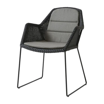 Bild av Cane line Breeze Chair Seat/Back Cushion Kuddar för utomhusbruk Taupe Natté B: 46 x D: 87 H: 2 cm