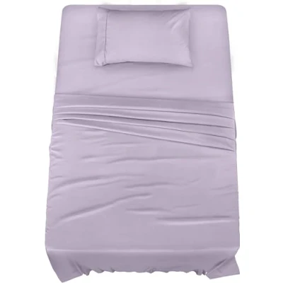 Bild av Utopia Bedding Twin Sänglakan Set 3 delat sängkläder borstad mikrofiber krympnings och blekningsbeständig enkel skötsel (tvilling, lavendel)