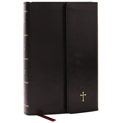 Bild av NKJV Compact Paragraph Style Bible w/ 43,000 Cross References, Black Leatherflex Magnetic Flap, Red Letter, Comfort Print: Holy Bible, New King James Version: Version