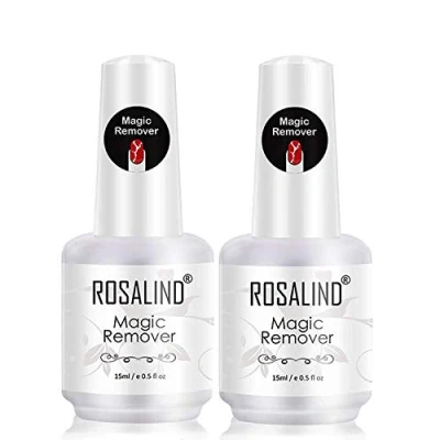 Bild av ROSALIND Gel Polish Remover Set för UV Nagellack Magic Peel Off 2 delar 15ml Kit