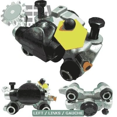 Bild av ERA Benelux BC52154 Étrier de frein Essieu arrière gauche PEUGEOT: 206 3/5 portes, 306 Cabriolet, CITROËN: ZX portes
