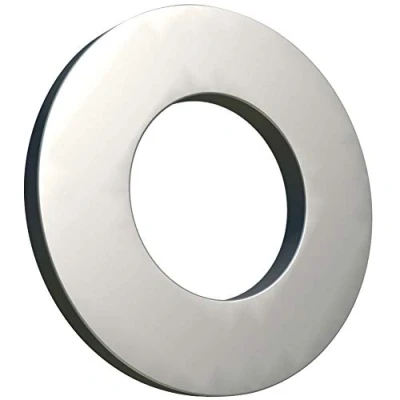 Bild av M18 Flat Penny bricka (paket med 5) enkla breda runda metalllegerade stålbrickor för skruvar zinkbelagd pläterad galvaniserad kraftig certifierad standard ISO7089 DIN125 (19 mm x 34 mm)