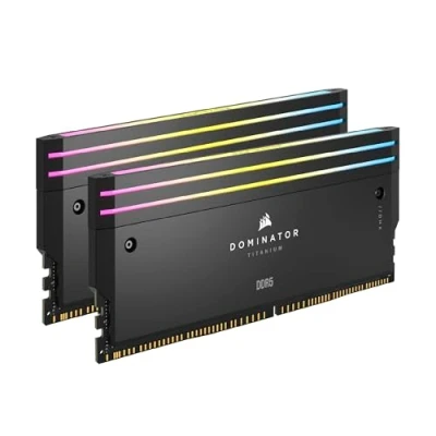 Bild av CORSAIR DOMINATOR TITANIUM DDR5 RGB Förbättringssats för Ljus 2x Moduler 0 GB RAM iCUE Kompatibel Svart