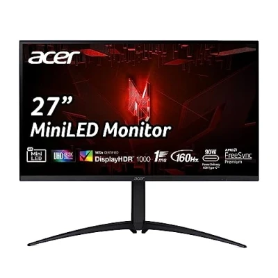 Bild av Acer Nitro XV275KP3 spelskärm 27 tum (69 cm skärm) 4K (UHD), 160 Hz DP/Type C, 144 HDMI, 1 ms (GTG), 2 x HDMI 2.1, DP 1.4, höjdjusterbar, vridbar, DP/HDMI FreeSync Premium