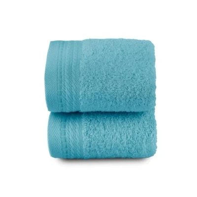 Bild av Top Towel Set med 2 Bidé handdukar badhanddukar små 100% kammad bomull 600 g/m2 mått 30 x 50 cm vatten